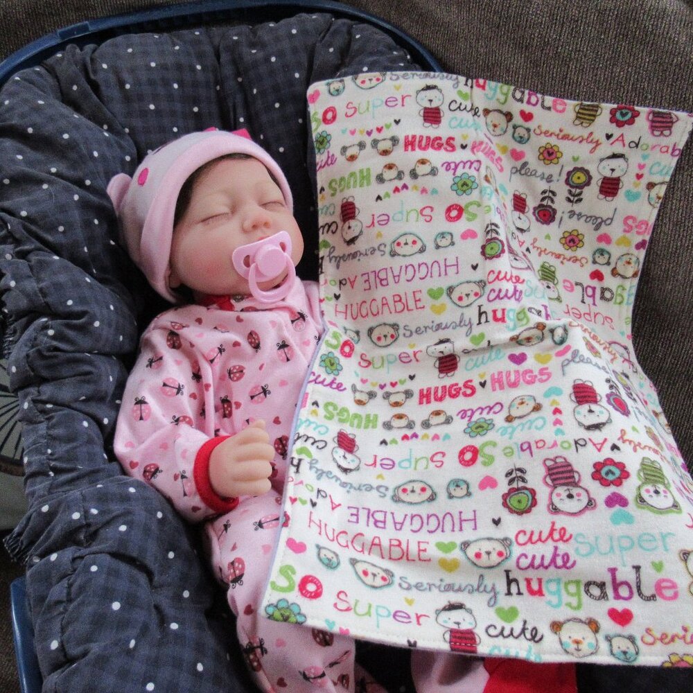 Baby burp cloth flannel burp rag changing pad pet mat nap blanket teddy bears